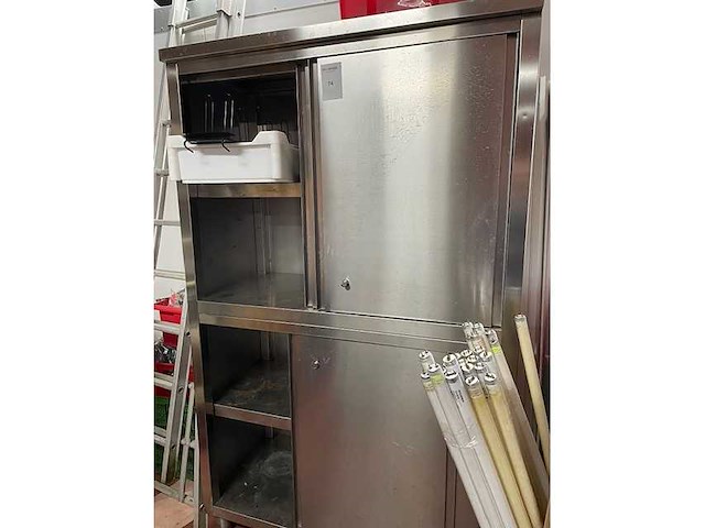 Rvs kast dubbeldeur - afbeelding 1 van  1