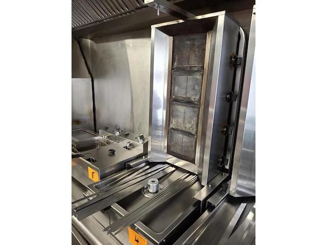 Rvs kebabgrill op gas - afbeelding 2 van  5