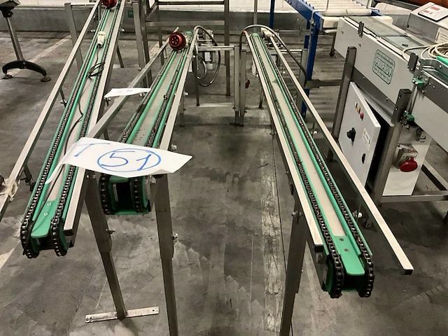Rvs ketting transportband (3x) - afbeelding 3 van  7