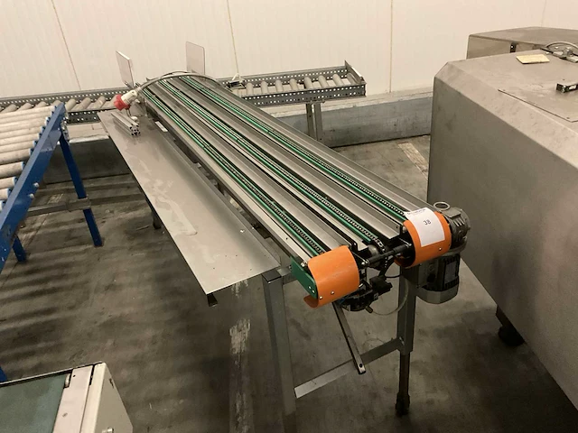 Rvs ketting transportband - afbeelding 1 van  3
