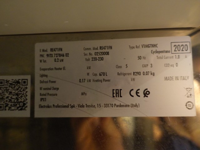 Rvs koelkast electro lux - afbeelding 4 van  4