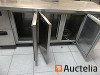 Rvs koelkastteller met 3 deuren/2 lades - afbeelding 3 van  7