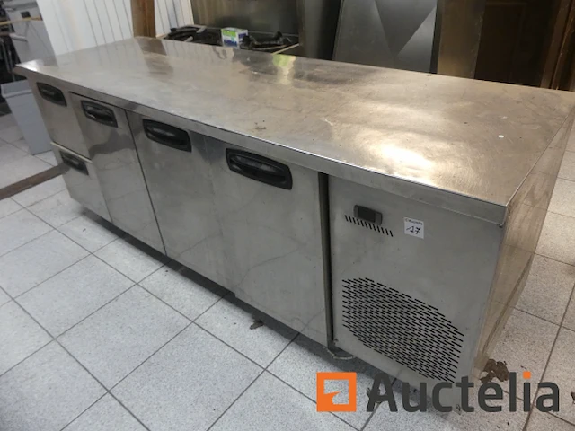 Rvs koelkastteller met 3 deuren/2 lades - afbeelding 7 van  7