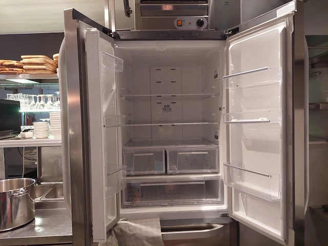 Rvs koel/vrieskast hotpoint ariston - afbeelding 2 van  3