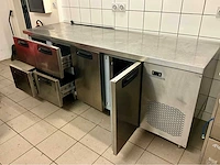Rvs koelwerkbank – 4 laden + 2 deuren - afbeelding 1 van  10