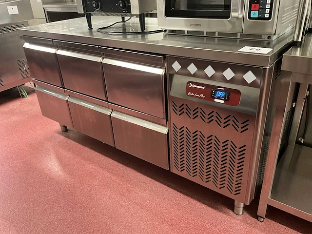 Rvs koelwerkbank diamond gastroline plus - afbeelding 1 van  9