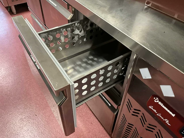 Rvs koelwerkbank diamond gastroline plus - afbeelding 4 van  9
