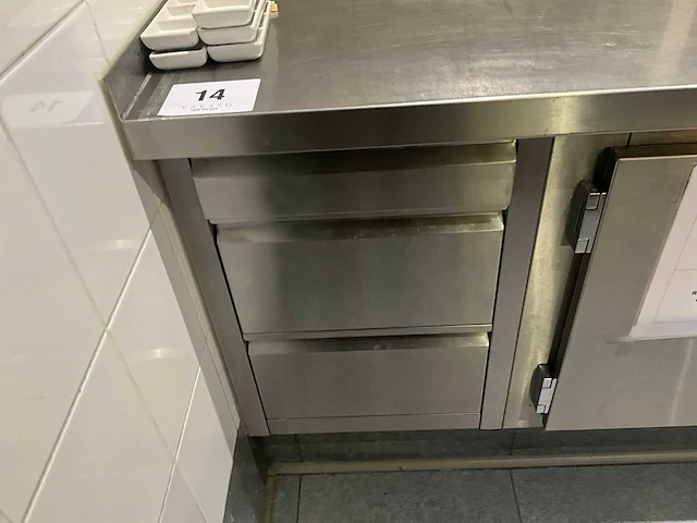 Rvs koelwerkbank - afbeelding 8 van  14