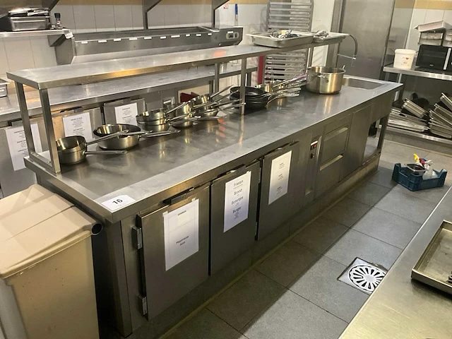 Rvs koelwerkbank - afbeelding 1 van  11