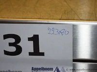 Rvs koelwerktafel vv 6 schuiven en 1 deur, inomak, type pnrp2229, afm plm 223x70cm - afbeelding 4 van  4