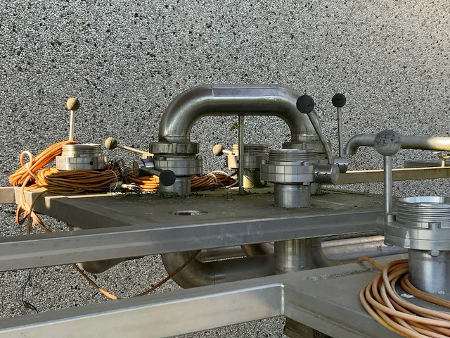Rvs koppelborden/machineonderdelen (4x) - afbeelding 2 van  11