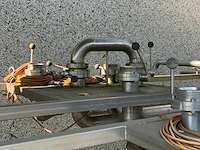 Rvs koppelborden/machineonderdelen (4x) - afbeelding 2 van  11