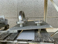 Rvs koppelborden/machineonderdelen (4x) - afbeelding 3 van  11