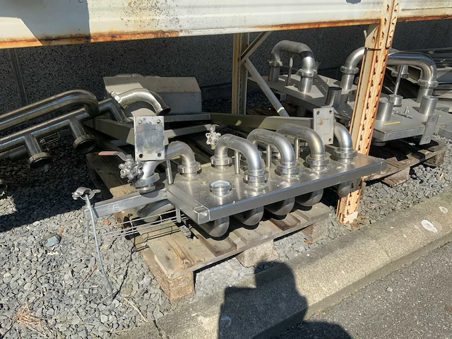 Rvs koppelborden/machineonderdelen (4x) - afbeelding 4 van  11