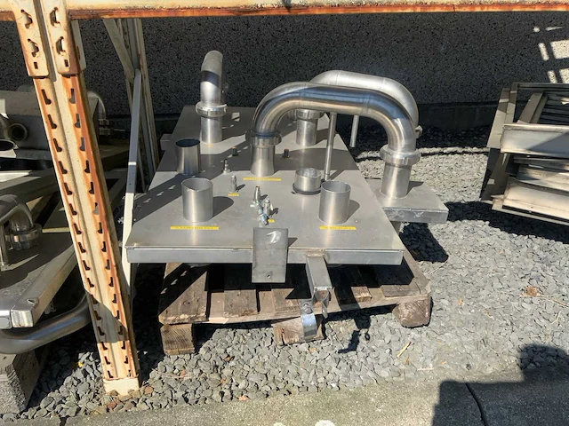 Rvs koppelborden/machineonderdelen (4x) - afbeelding 7 van  11
