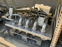 Rvs koppelborden/machineonderdelen (4x) - afbeelding 8 van  11