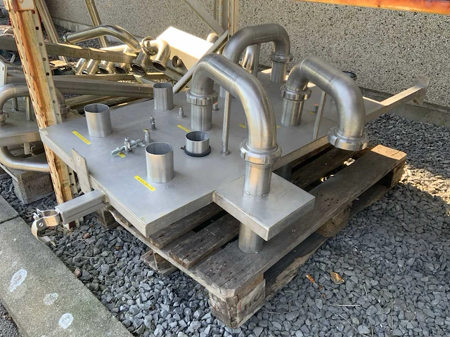 Rvs koppelborden/machineonderdelen (4x) - afbeelding 9 van  11