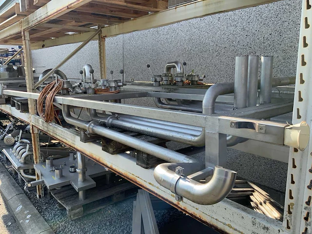 Rvs koppelborden/machineonderdelen (4x) - afbeelding 10 van  11