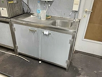 Rvs laboratorium werktafel (2x) - afbeelding 2 van  3