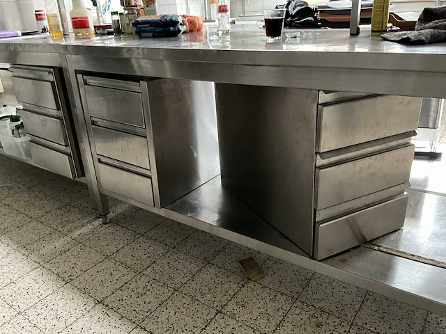 Rvs ladenkasten (3x) - afbeelding 1 van  4