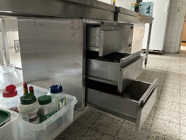 Rvs ladenkasten (3x) - afbeelding 4 van  4