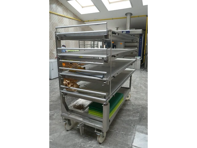 Rvs mobiel broodrek - afbeelding 2 van  4
