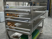 Rvs mobiel broodrek - afbeelding 2 van  4