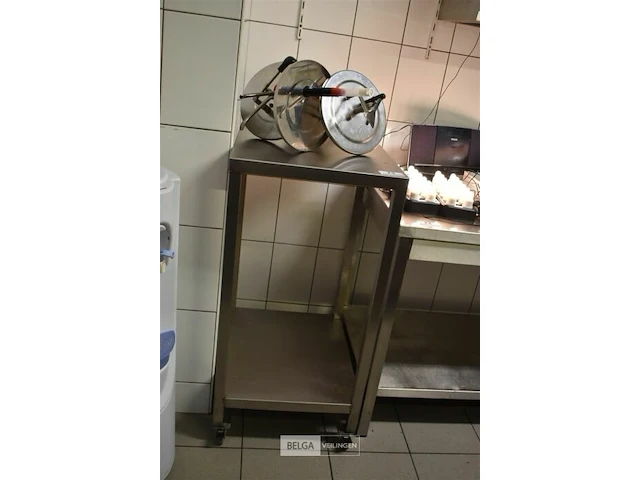Rvs mobiele werktafel 60x50x101 - afbeelding 1 van  1