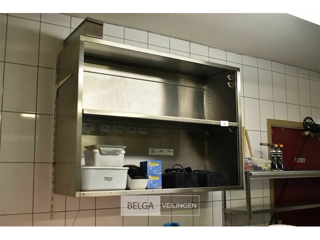 Rvs muurkast 1 legger 125x41x90 - afbeelding 2 van  2
