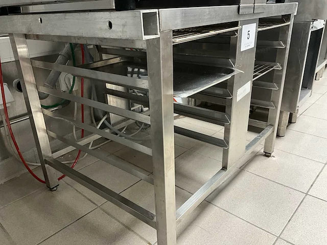 Rvs onderstel voor 2 combisteamers - afbeelding 2 van  2