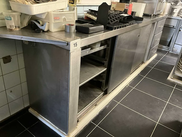 Rvs opbergkast - afbeelding 1 van  7