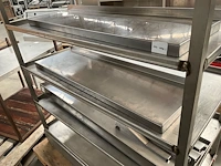 Rvs opbergrek + rvs emmers + diversen - afbeelding 2 van  9
