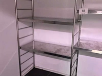 Rvs opbergrek van plm. 210 x 50 x 210 cm hoog - afbeelding 4 van  8