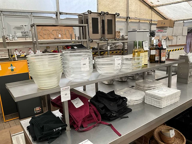 Rvs opzet werktafel - afbeelding 1 van  2