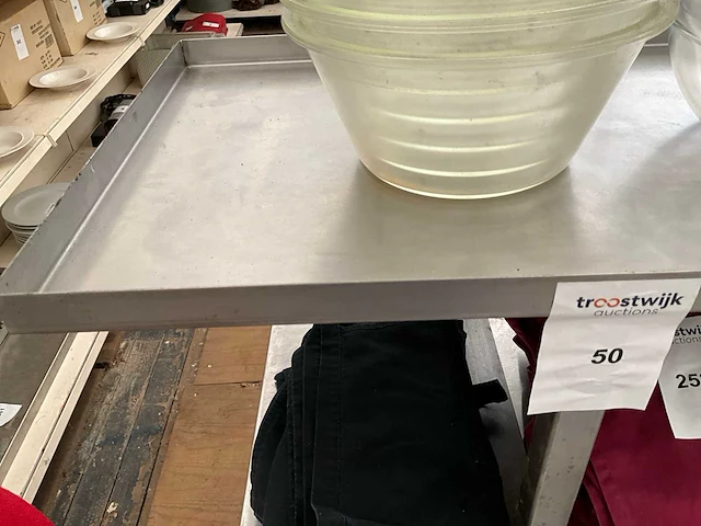 Rvs opzet werktafel - afbeelding 2 van  2
