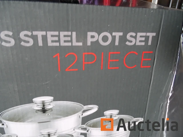 Rvs pannenset (12 stuks) - afbeelding 2 van  5