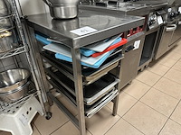 Rvs plateautafel - afbeelding 1 van  2