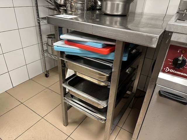 Rvs plateautafel - afbeelding 2 van  2