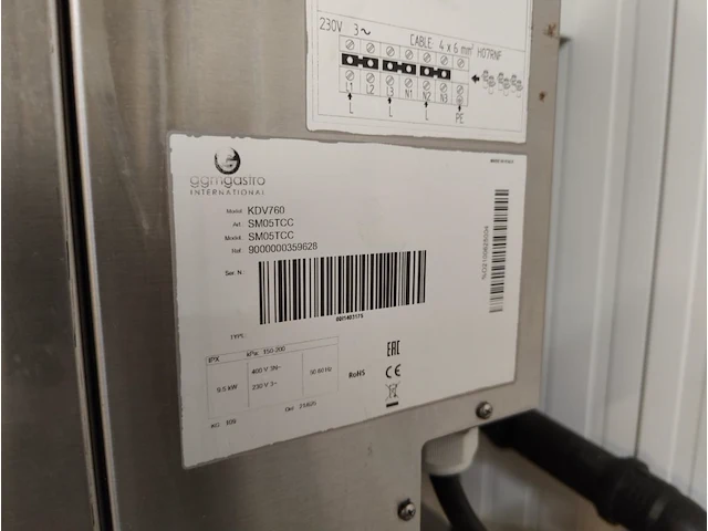 Rvs professionele oven ggmgastro international kdv760 - afbeelding 3 van  5