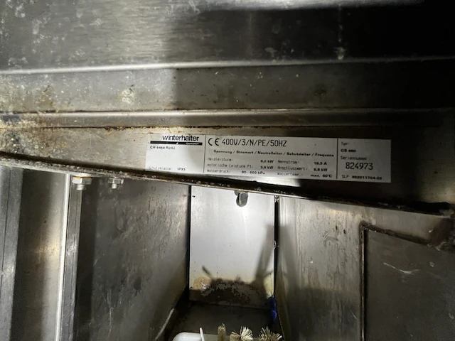 Rvs professionele vaatwasser winterhalter duomatic ii - afbeelding 4 van  5