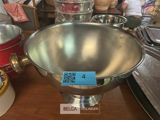 Rvs punchbowl / champagne cooler - afbeelding 4 van  4