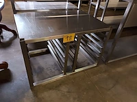 Rvs regaalrek - afbeelding 1 van  3