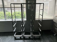 Rvs regaalwagen (3x) - afbeelding 1 van  3