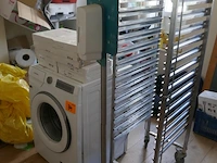 Rvs regaalwagen + houten stoepbord - afbeelding 2 van  4