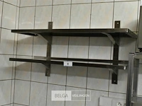 Rvs rek 2 leggers 100x37x56 - afbeelding 1 van  1