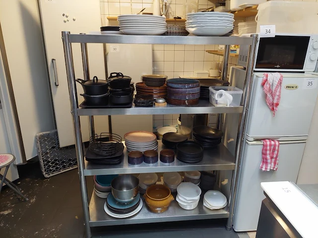 Rvs rek zonder inhoud - afbeelding 1 van  2