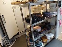Rvs rek zonder inhoud - afbeelding 2 van  2