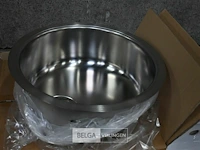 Rvs ronde spoelbak voor keuken ø44 cm - afbeelding 1 van  2