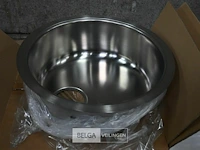 Rvs ronde spoelbak voor keuken ø44 cm - afbeelding 1 van  1