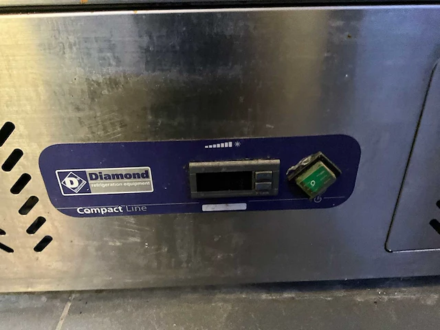Rvs saladettekast/koeltafel diamond compact line salp2/d - afbeelding 4 van  12